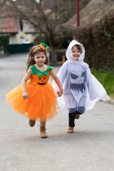 Spooky Ghost Poncho (Size 3-4)