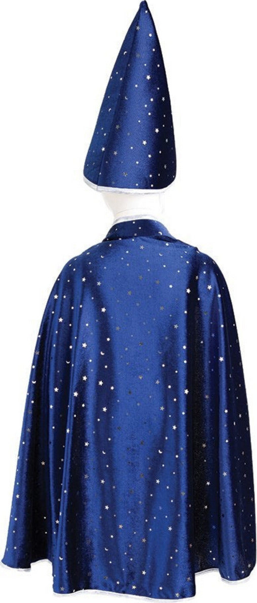 Blue Sparkle Wizard Cape & Hat