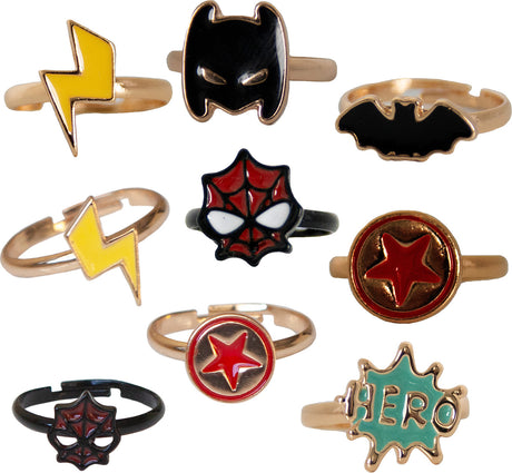 Superhero Rings Assorted