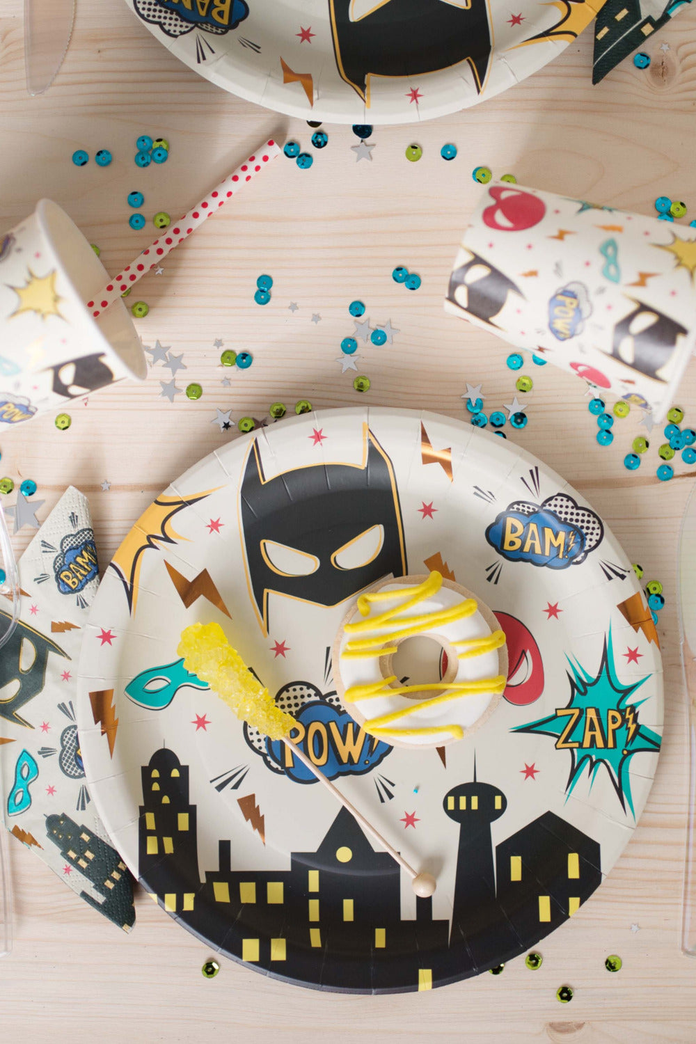 Party Plates - Superhero Small 7" (8 Pcs)