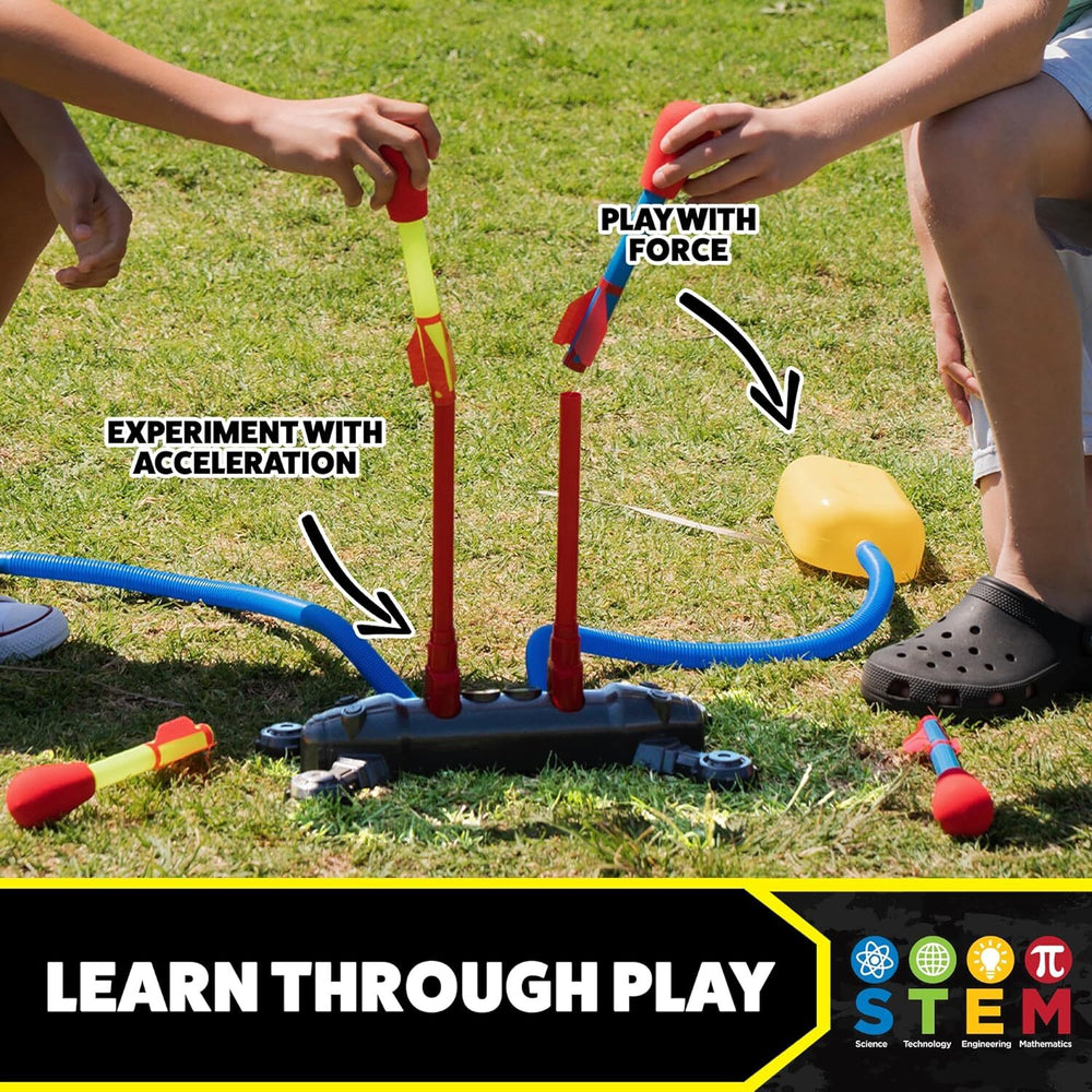 Triple Stomp Rockets Stomp Rocket: Dueling Stomp Rockets – Calico Toy Shoppe