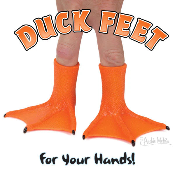 Finger Duck Feet**