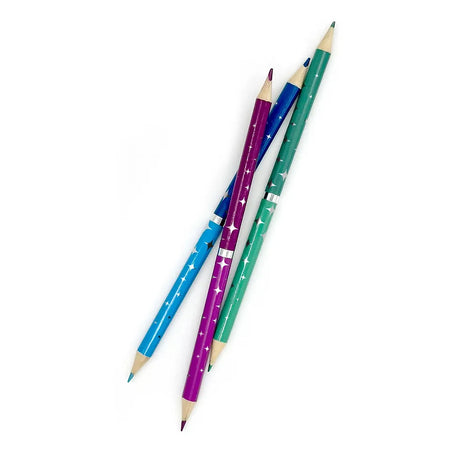 Double Metallic Colored Pencil Set