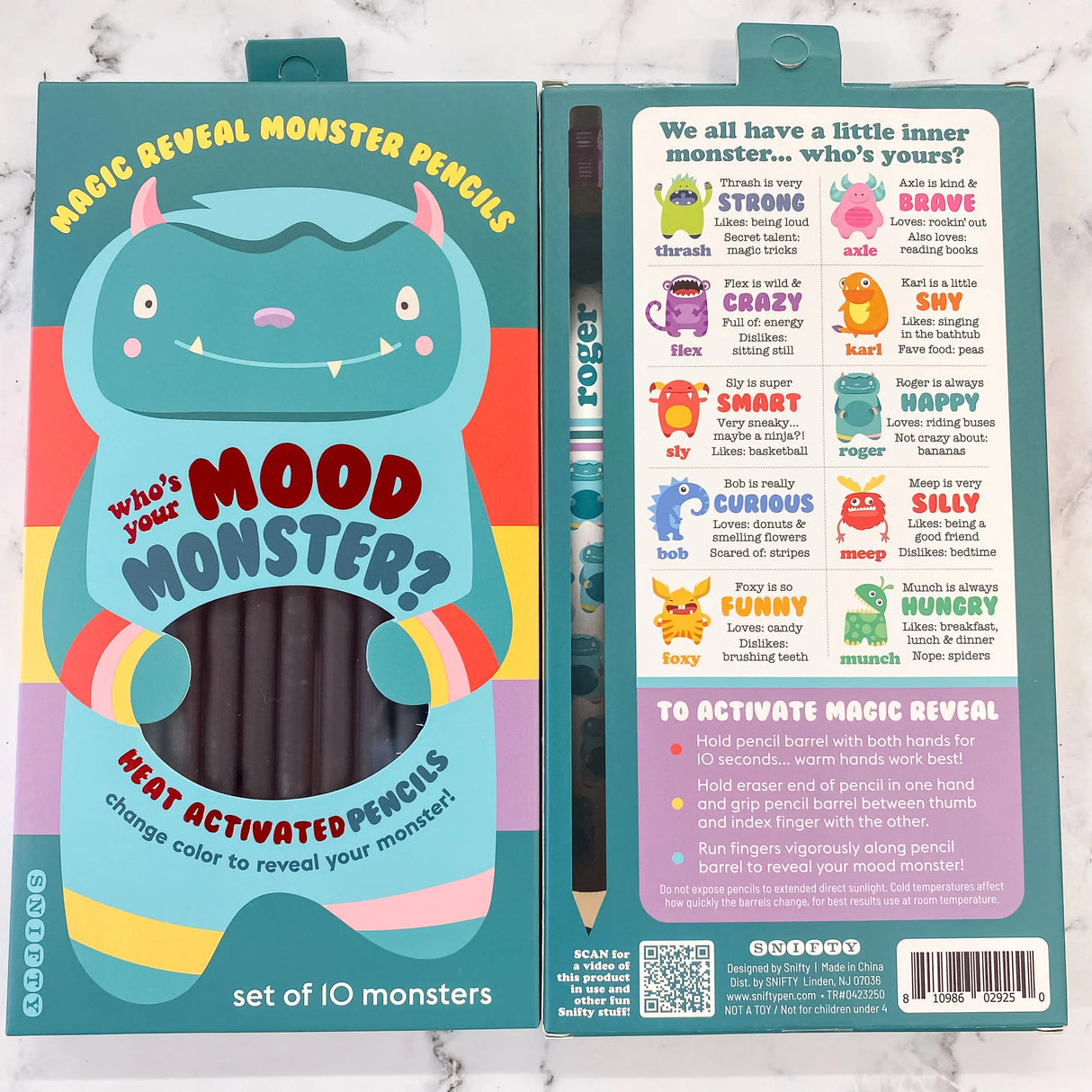 Monster Mood Pencil Set