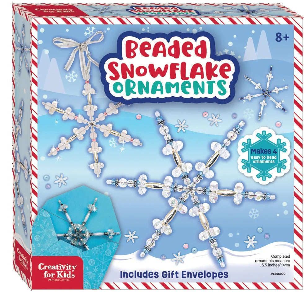 Holiday Beaded Snowflake Ornaments