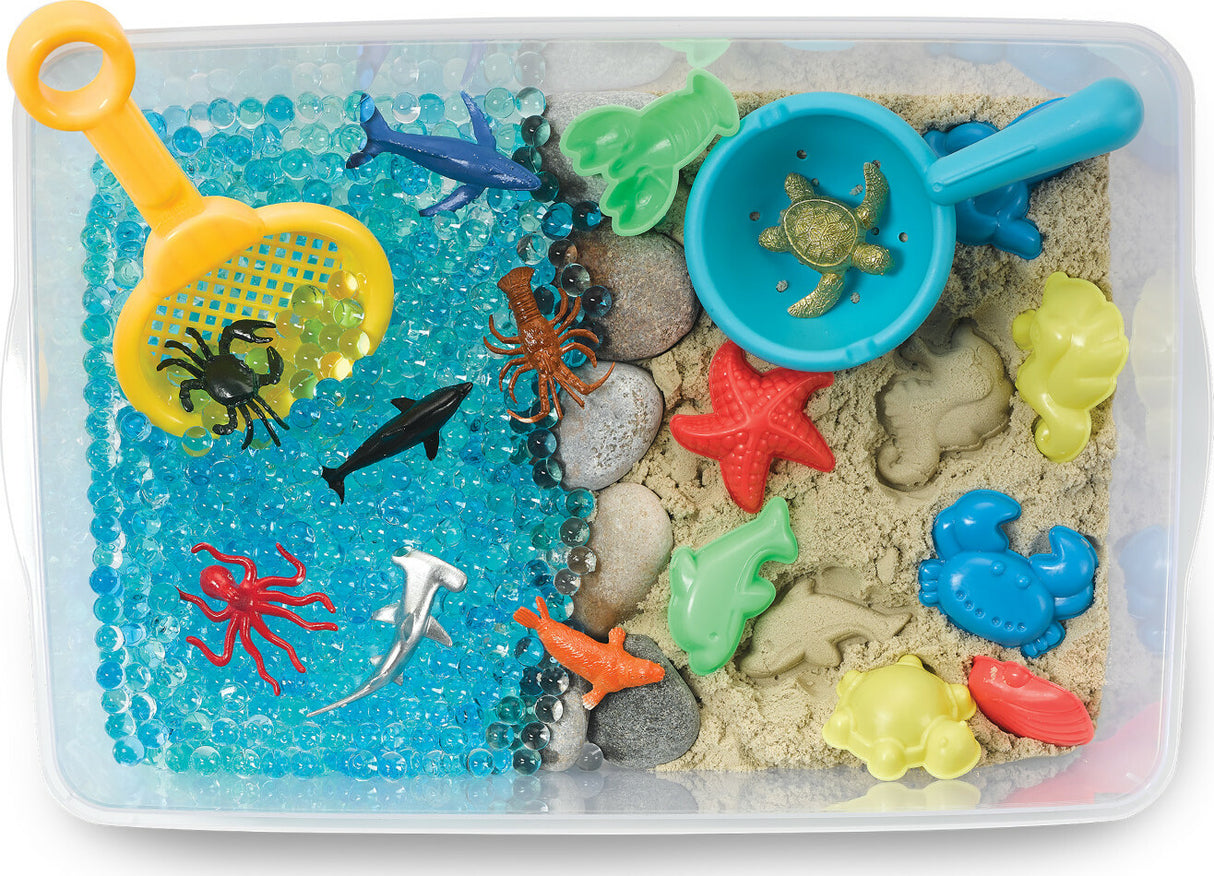 Sensory Bin Ocean and Sand