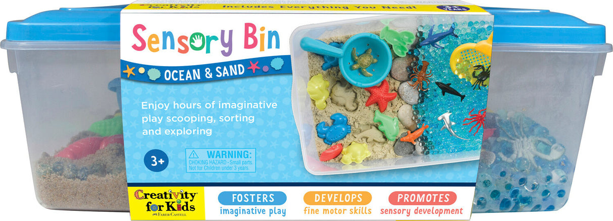 Sensory Bin Ocean and Sand