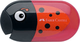 Double hole pencil Sharpener with eraser (assorted)