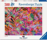 500pc Fish in Fuchsia