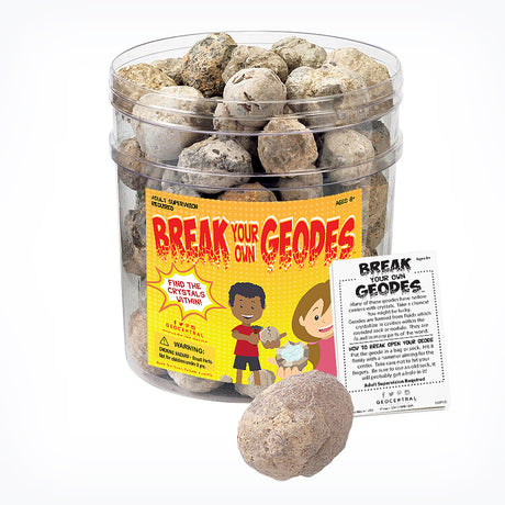 Break-Your-Own Large Geodes