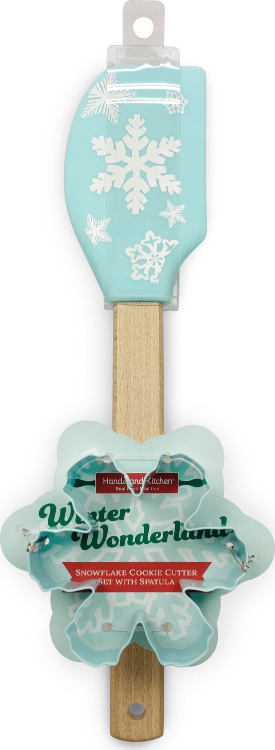 Winter Wonderland Snowflake Cookie Cutter Set with Spatula