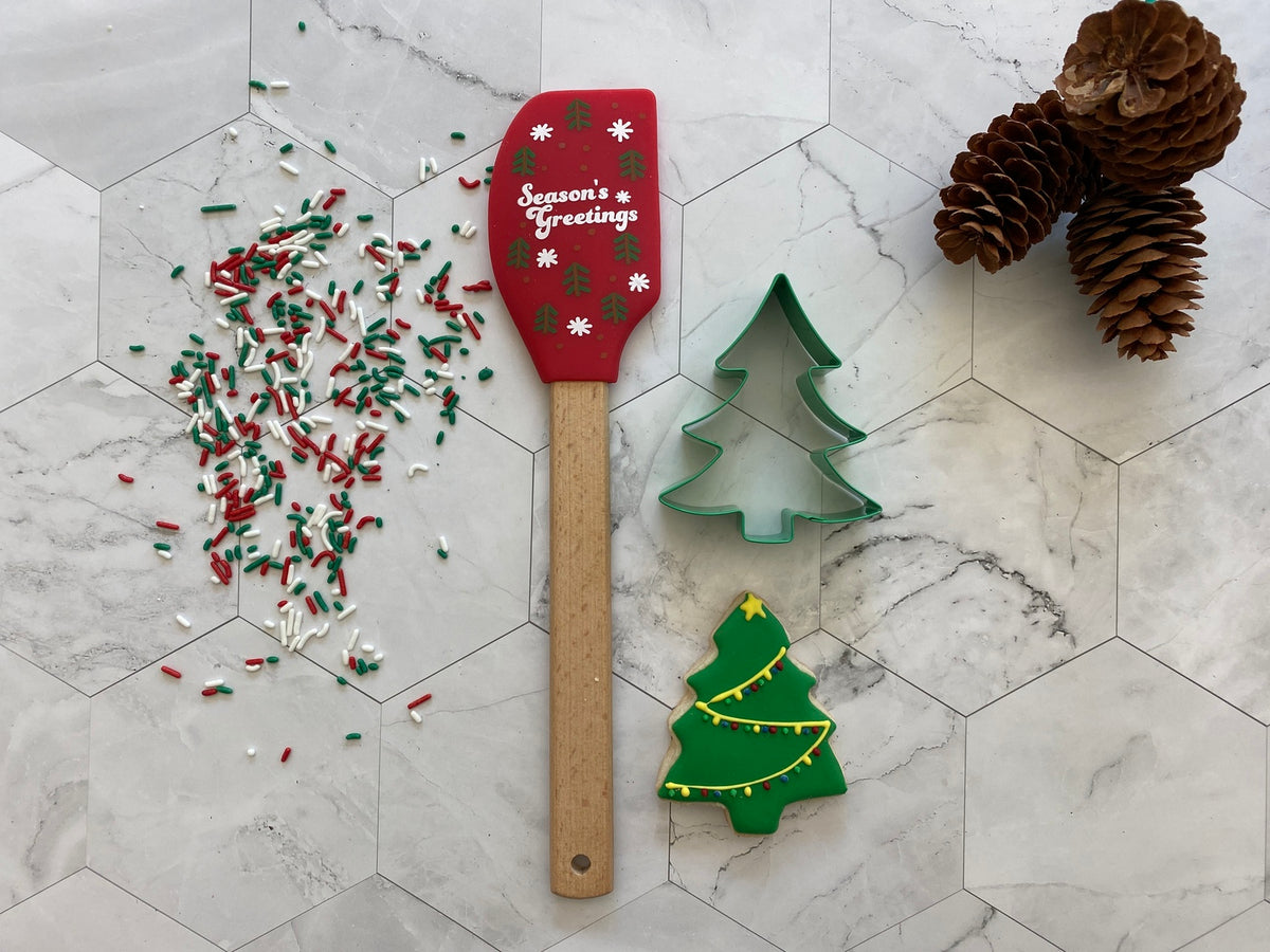 Winter Wonderland Tree Cookie Cutter Set with Spatula