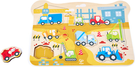 Construction Vehicles Peg Puzzle