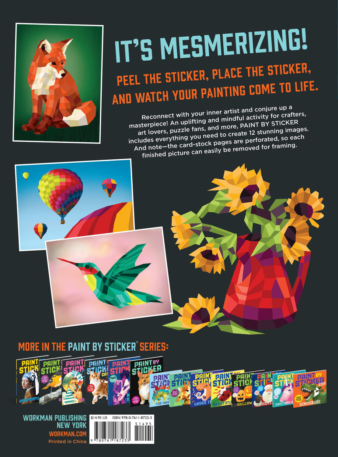 Paint by Sticker (Official): Create 12 Masterpieces One Sticker at a Time!