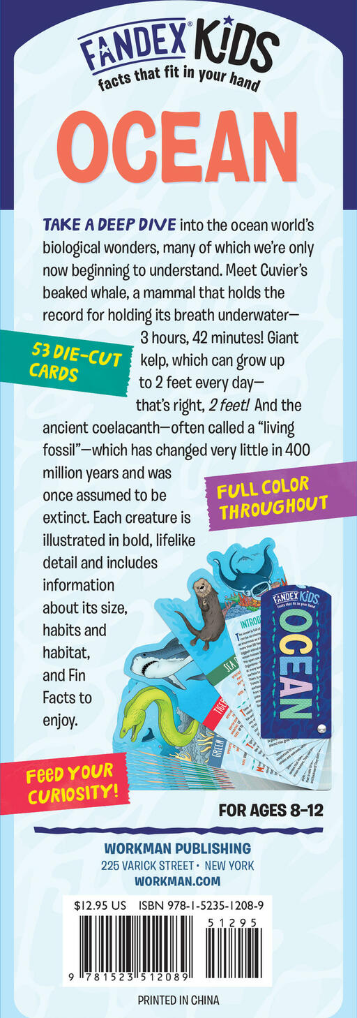 Fandex Kids: Ocean: Facts That Fit in Your Hand: 49 Sea Creatures Inside!