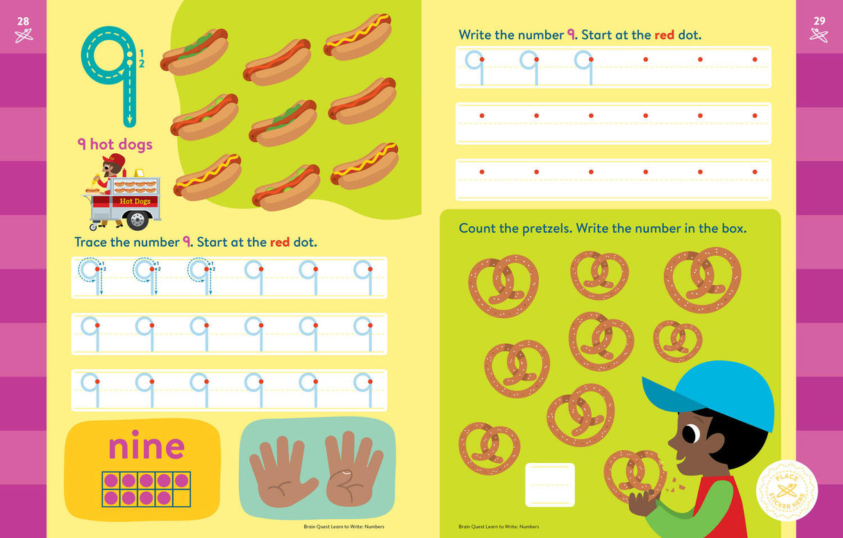 Brain Quest Learn to Write: Numbers