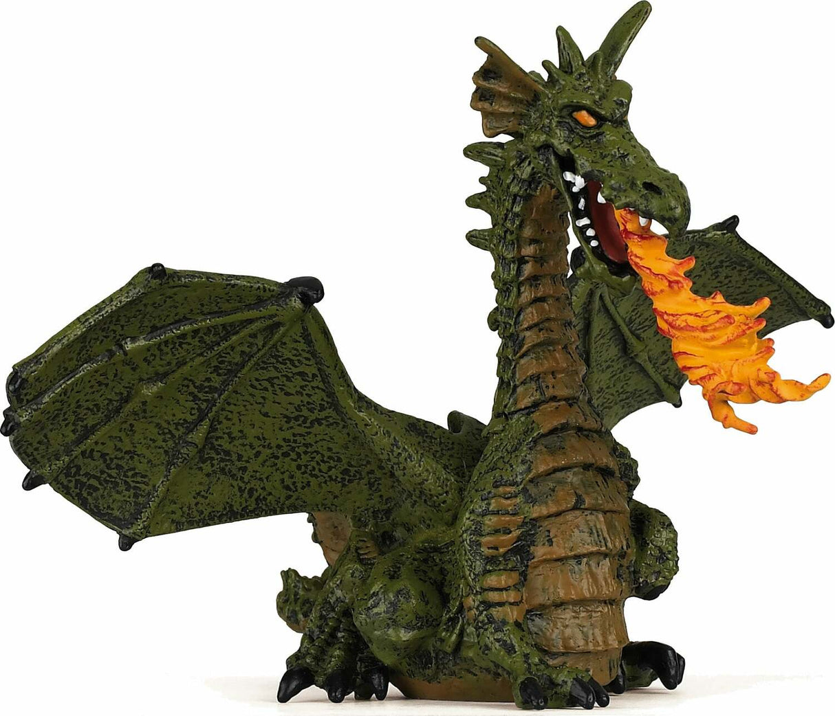 Papo France Green Winged Dragon With Flame