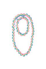 Heart of Many Colours Necklace & Bracelet Set, 2pc