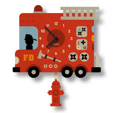 Wall Clock: Fire Truck