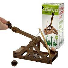 Mini Catapult: Wooden Engineering Model Building Kit