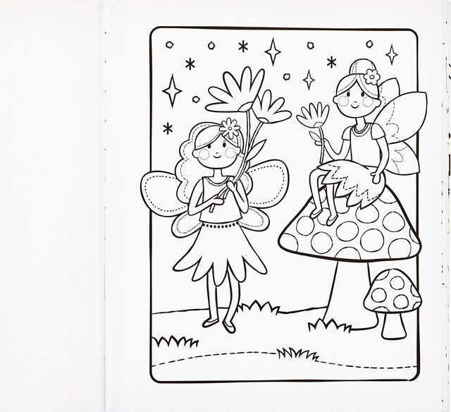 Color-in' Book  Princess  Fairies