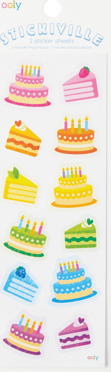 Stickiville Birthday Cakes Stickers - Holographic