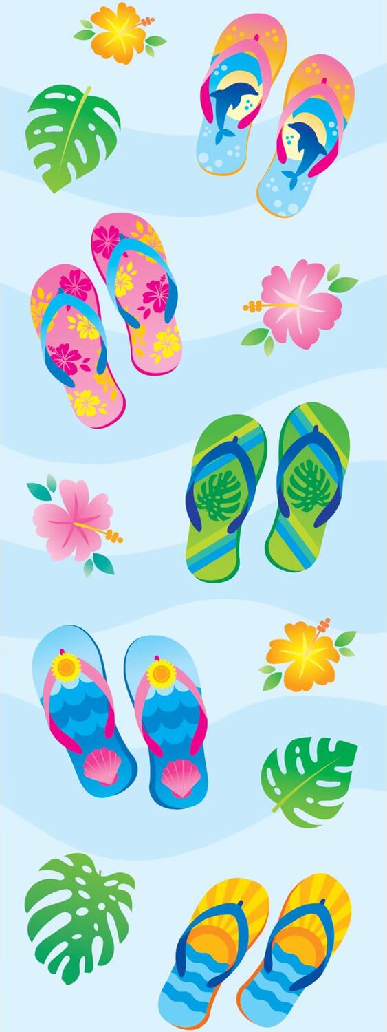 Stickiville Stickers: Flip Flops - Skinny (2 Sheets)
(Paper)