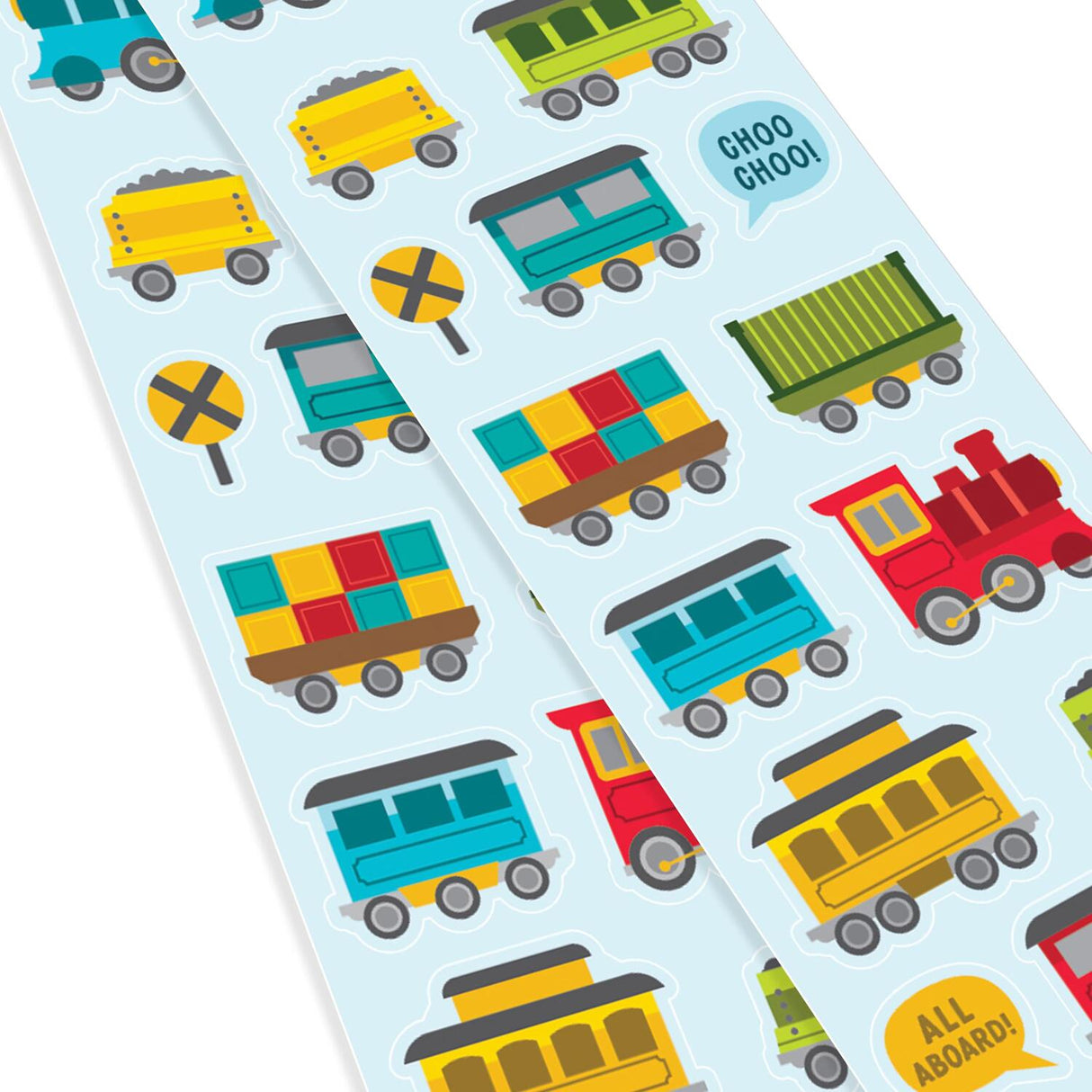 Sticikiville Stickers: All Aboard! - Skinny (2 Sheets)
(Paper)