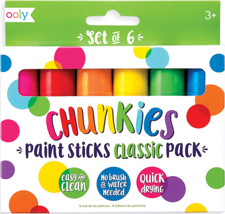 Chunkies Paint Sticks  Classic Pack  Set Of 6