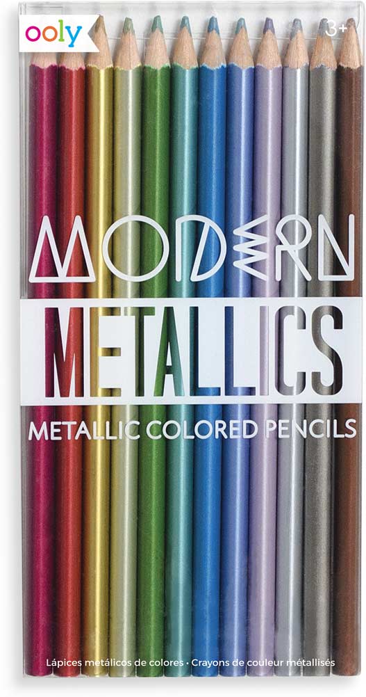 Modern Metallics Colored Pencils - Set of 12