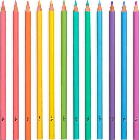 Pastel Hues Colored Pencils (set Of 12)