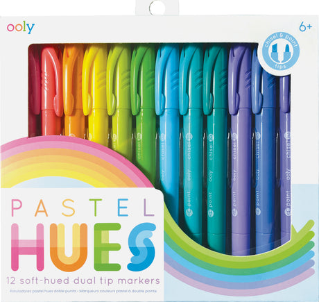 Pastel Hues Markers - Set of 12