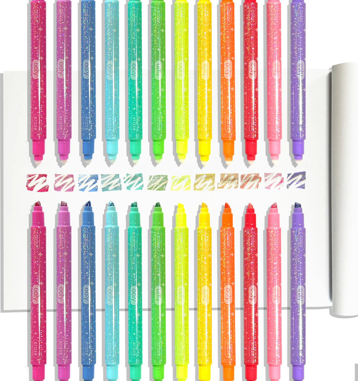 Make No Mistake! Sparkle Glittery Erasable Markers - Set of 12