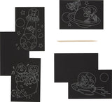 Mini Scratch & Scribble Art Kit: Wacky Universe - 7 PC Set