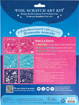 Scratch & Shine Foil Scratch Art Kits - Celestial Skies (7 PC Set)