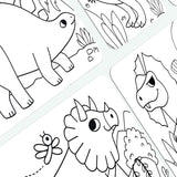 Undercover Art Hidden Pattern Coloring Activity Art Cards - Dino Tales