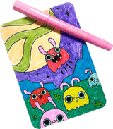 Undercover Art Hidden Pattern Coloring Activity Art Cards - Monster Aliens