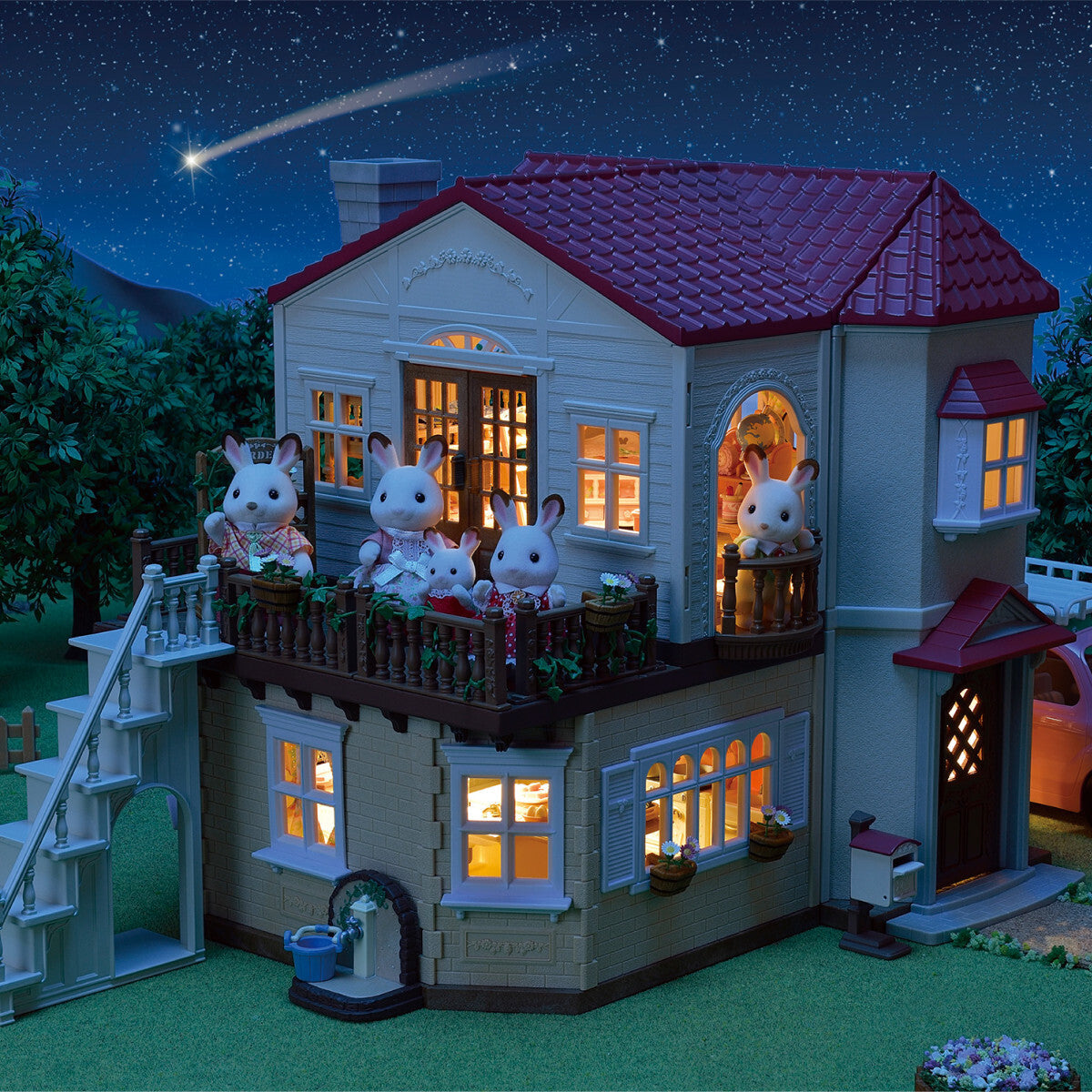 Calico Critters Red Roof Country Home – Secret Attic Playroom