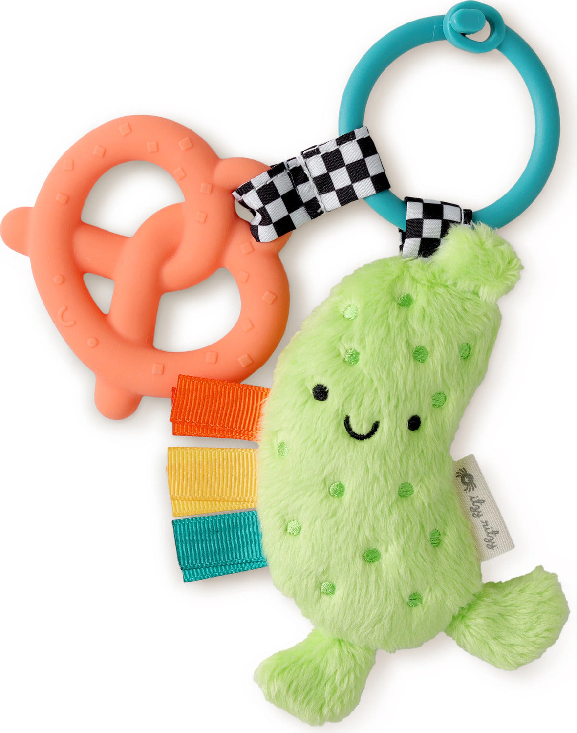 Itzy Pal™ - Plush Pal with Silicone Teether (Pickle)