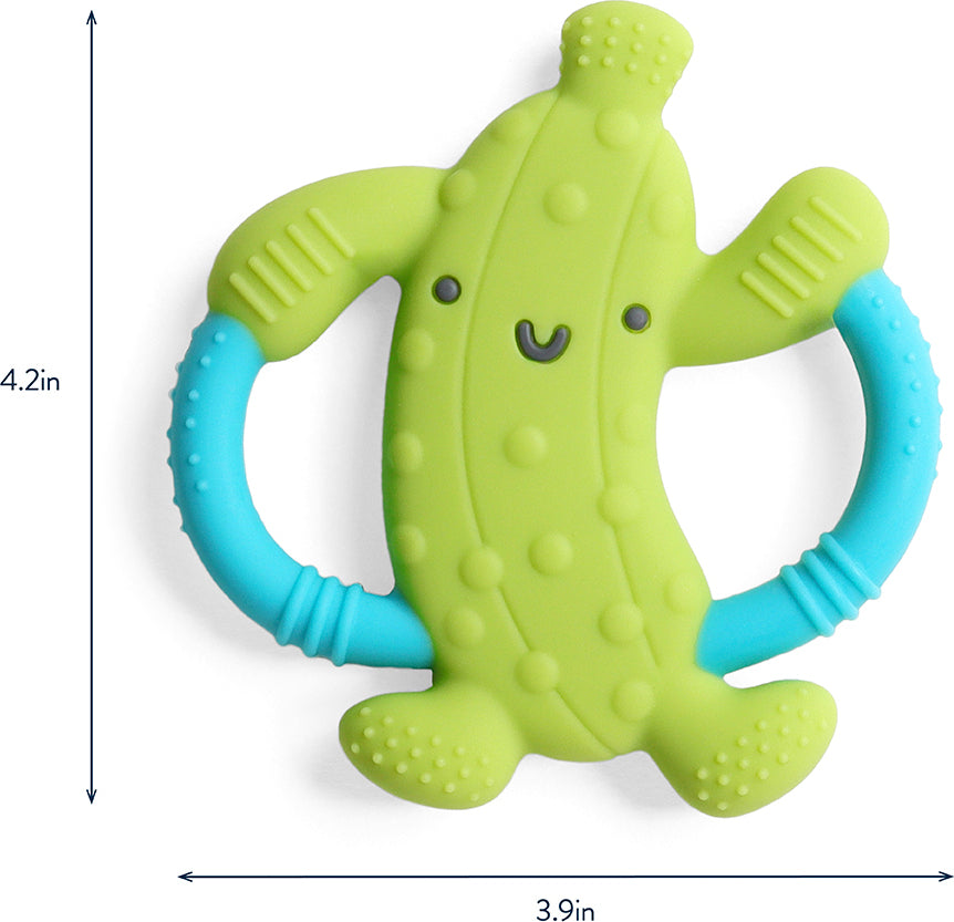 Chew Crew™ - Easy-hold Silicone Teether (Parker the Pickle)