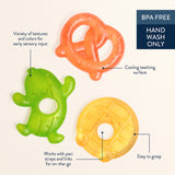 Cutie Coolers™ - Water-filled Teether (Silly Foods (3-Pack))