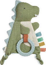 Bitzy Crinkle™ Sensory Crinkle Toy with Teether (James the Dino)