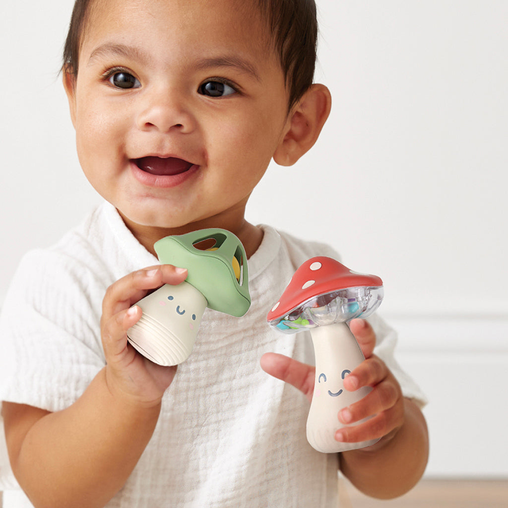 Itzy Mini Maracas™ Musical Maraca and Rattle Set (Mushroom)