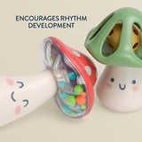 Itzy Mini Maracas™ Musical Maraca and Rattle Set (Mushroom)