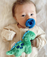 Sweetie Pals - Silicone Pacifier and Plush Pal (Dino w/ Blue Paci)