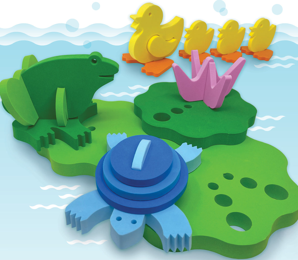 BathBlocks Pond Pals Puzzle Set