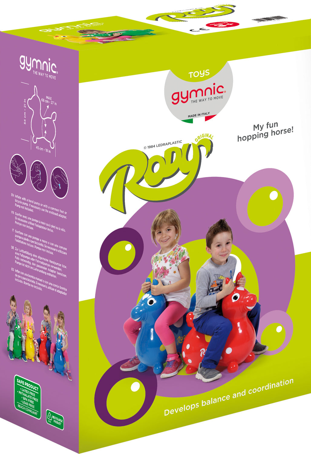 Rody Inflatable Bounce Horse (Pink)
