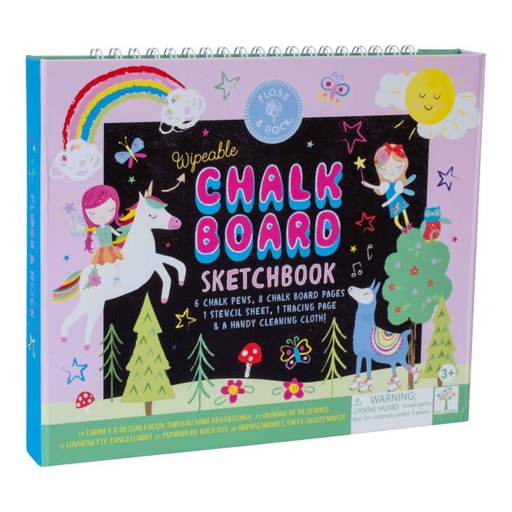 Chalk Board Sketchbook: Rainbow Fairy