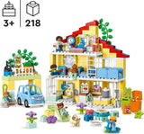 LEGO® DUPLO 3 in 1 Family House Set with Toy Car