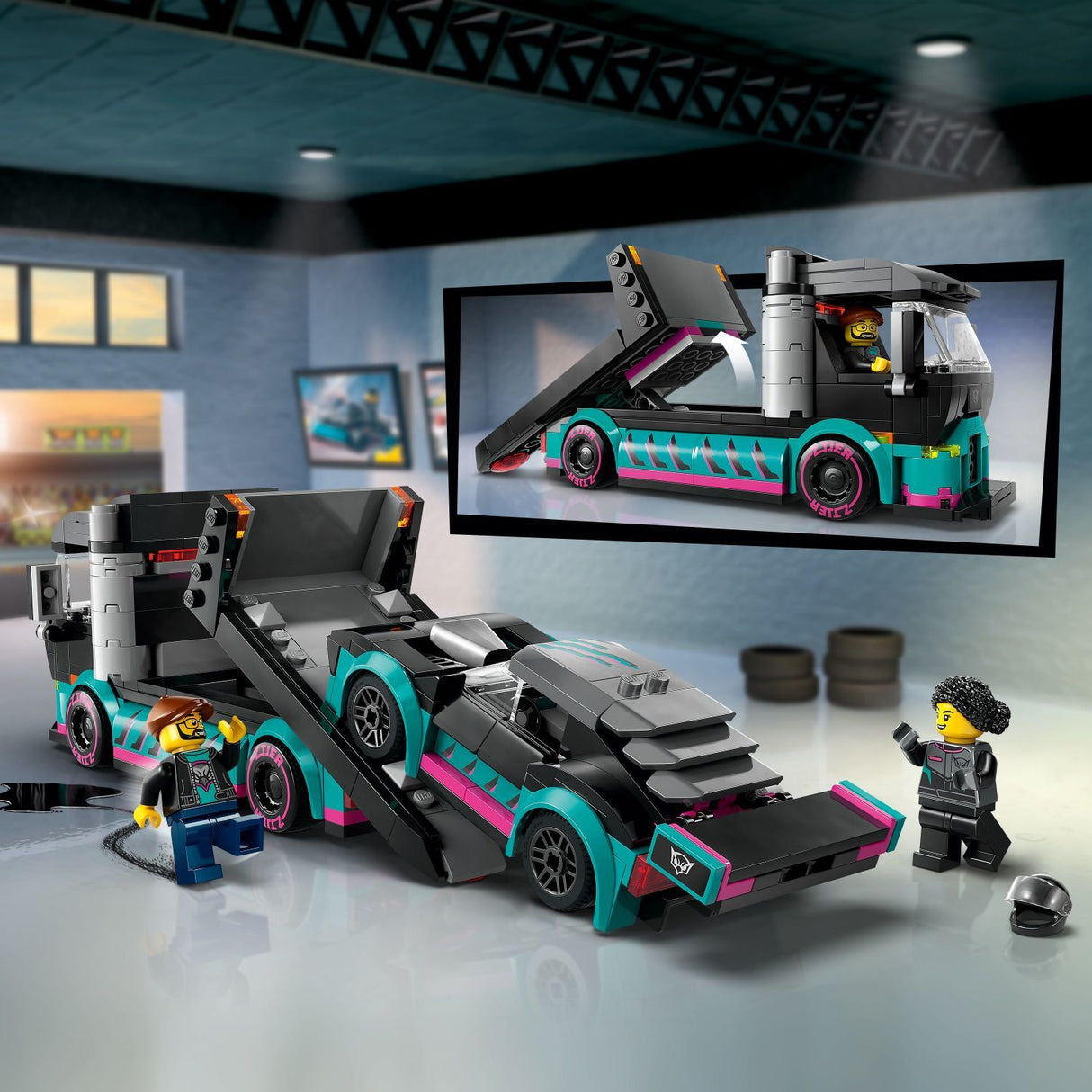 LEGO® City Great Vehicles: Race Car and Car Carrier Truck